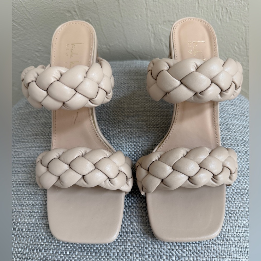 Nicole Miller Braided Block Heel Sandal